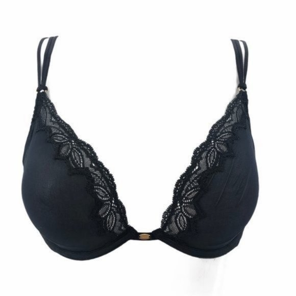 Victoria's Secret (36C) Plunge Bra Floral Lace